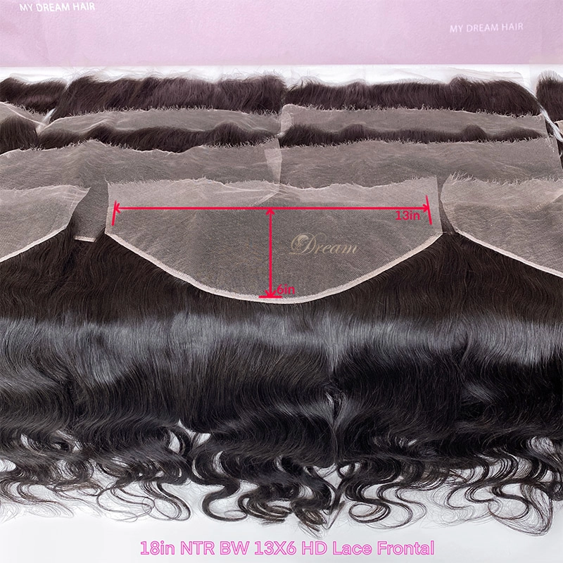 13x6 HD Lace Frontals Body Wave Natural Color Hair Pieces